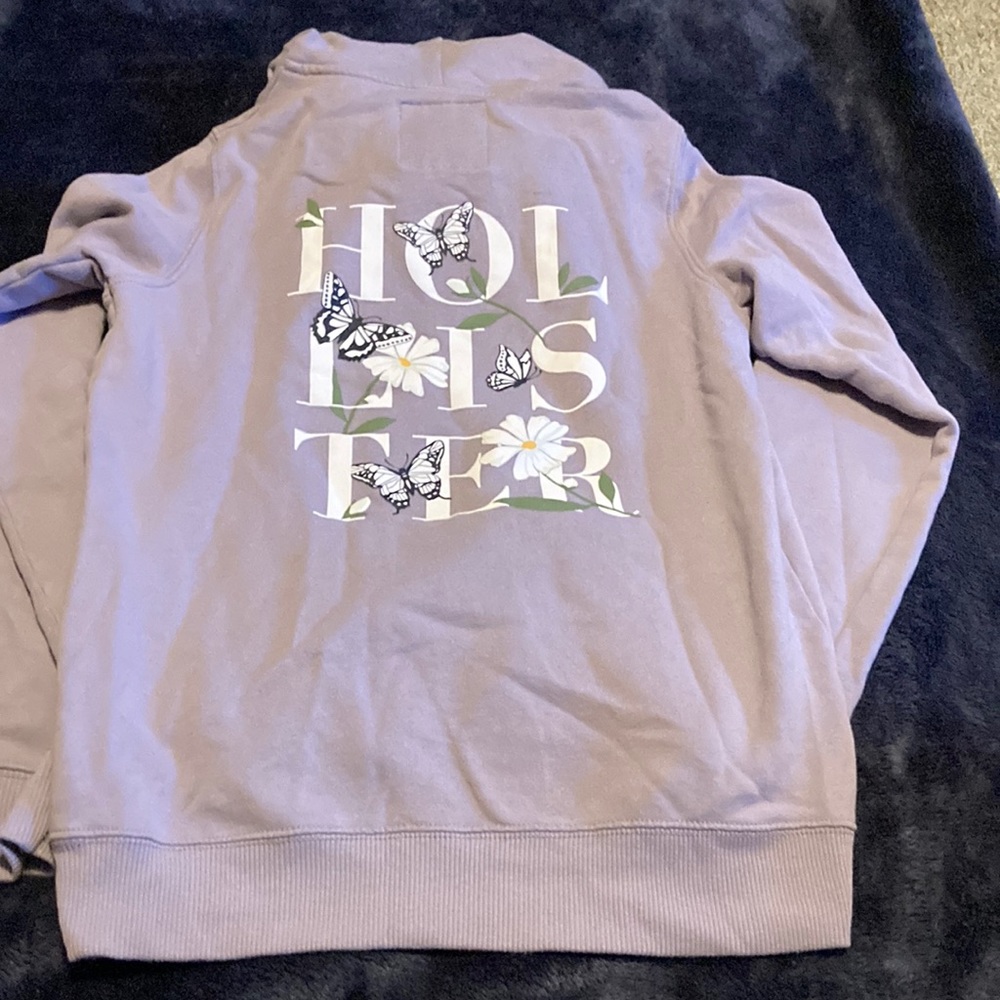 Light purple Hollister butterfly hoodie
